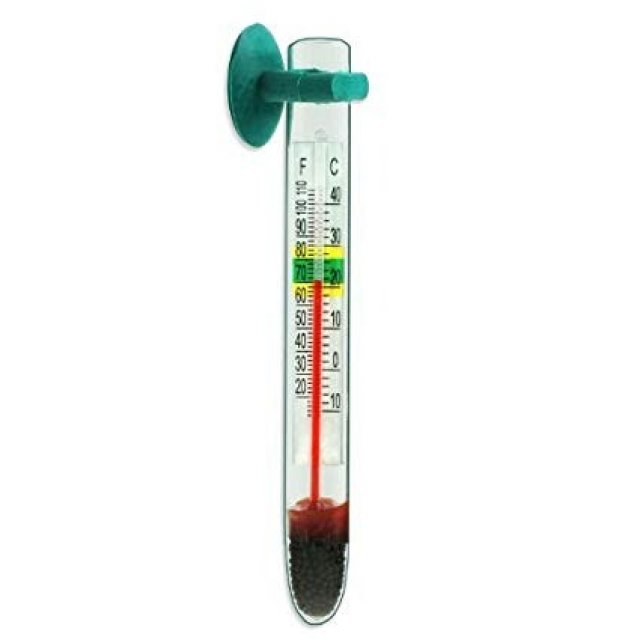 Aquarium thermometer.