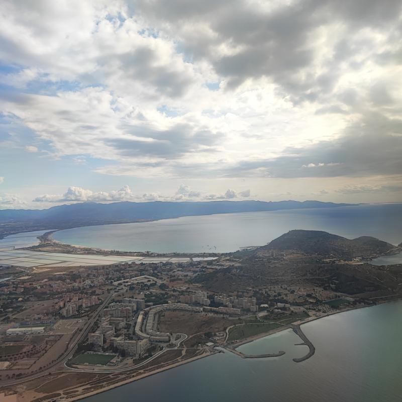 Cagliari from the airplane