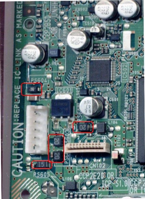 Fuses on Playstation model 900x