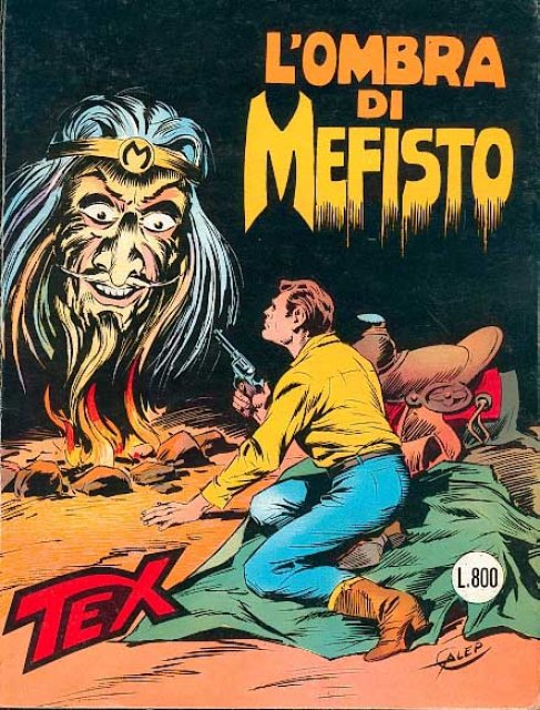Tex Nr. 265: L'ombra di Mefisto front cover (Italian).