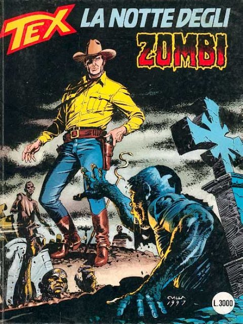 Tex Nr. 445: La notte degli zombi front cover (Italian).