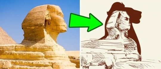 Pharaoh Chephren would have replaced the lion's head with a new one depicting himself.