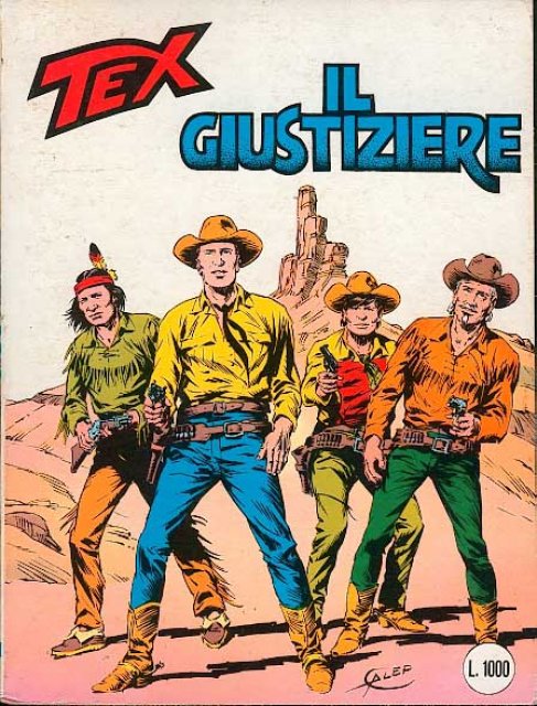 Tex Nr. 281: Il giustiziere front cover (Italian).