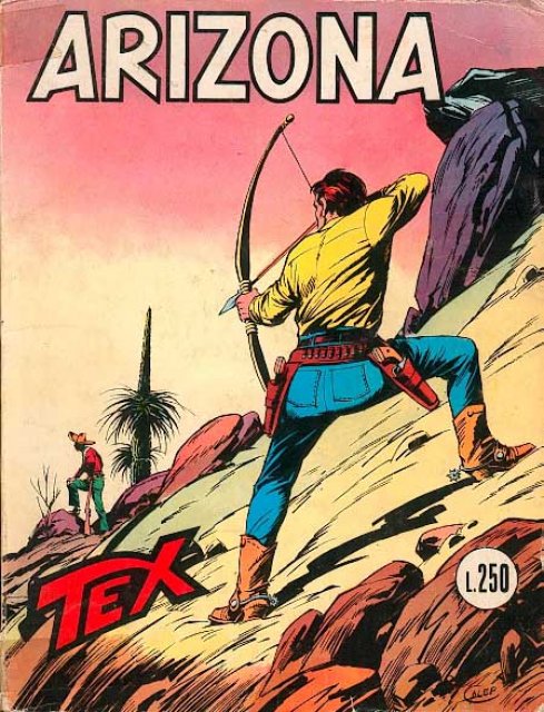 Tex Nr. 140: Arizona front cover (Italian).