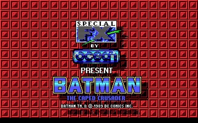 Batman: The Caped Crusader title screen