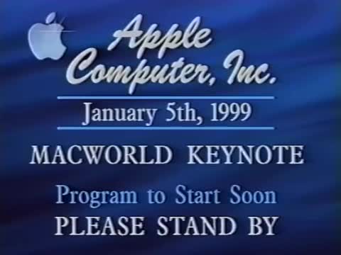 1999 January 5: Steve Jobs Macworld 1999