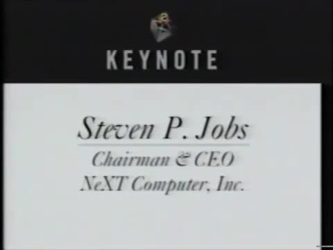 1995: Steve Jobs presents OpenStep at the Openstep Day